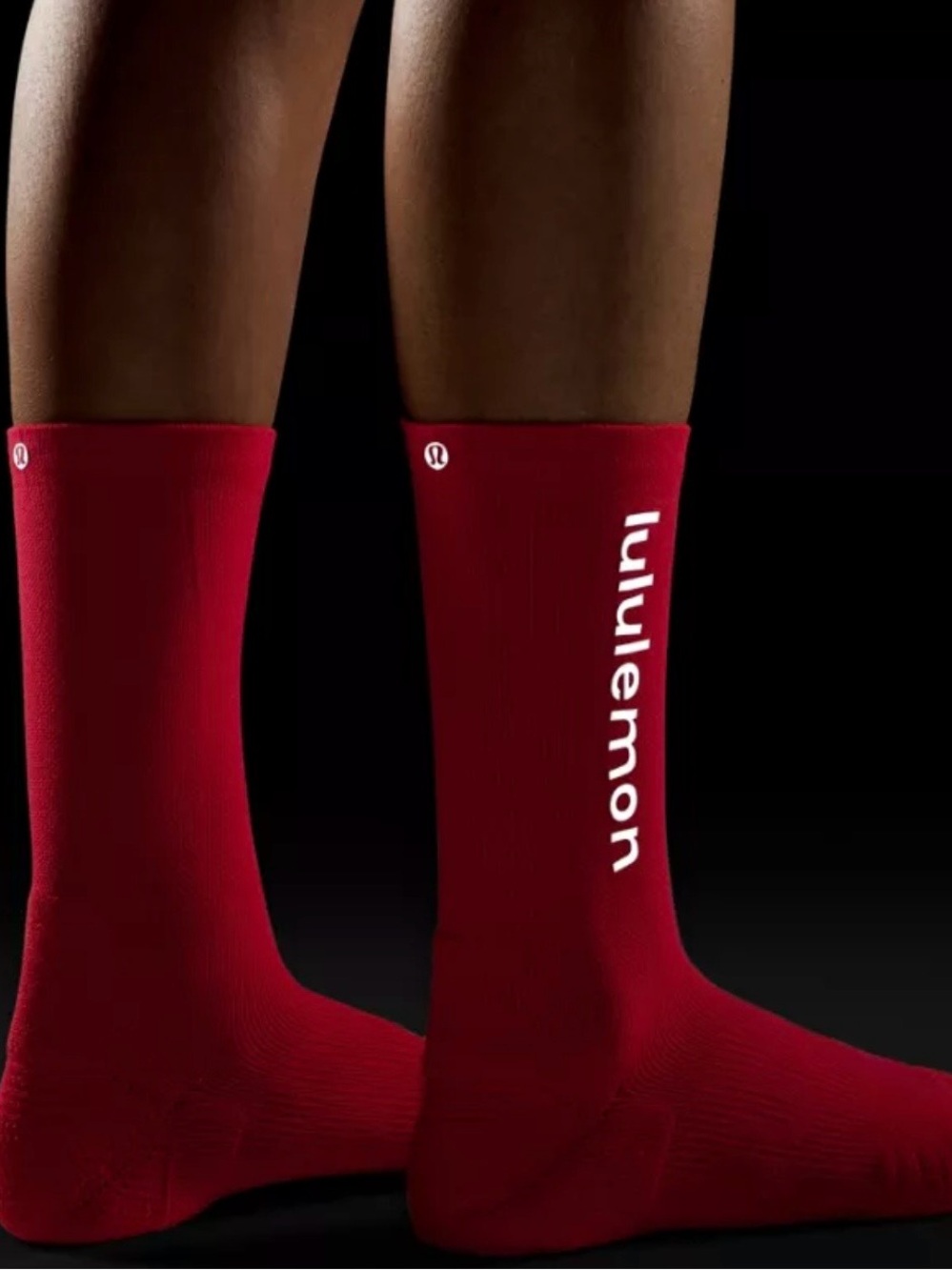 NWT Lululemon Unisex Power Stride Cushion Crew
Socks
Wordmark Star Burst Tone